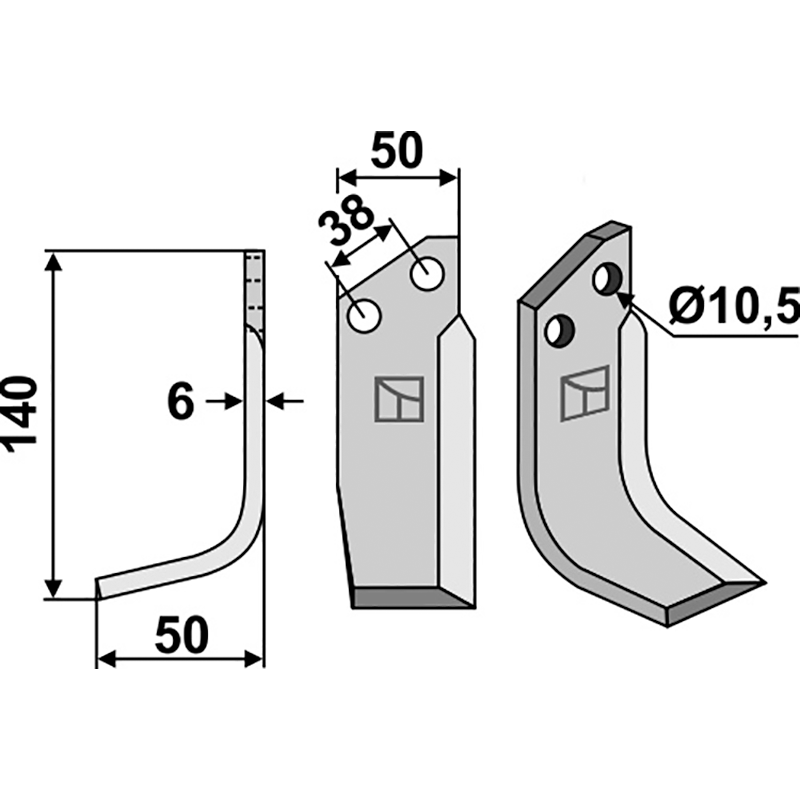 Pegoraro 6730 Fräsmesser, linke Ausführung IHOF PEG-09L