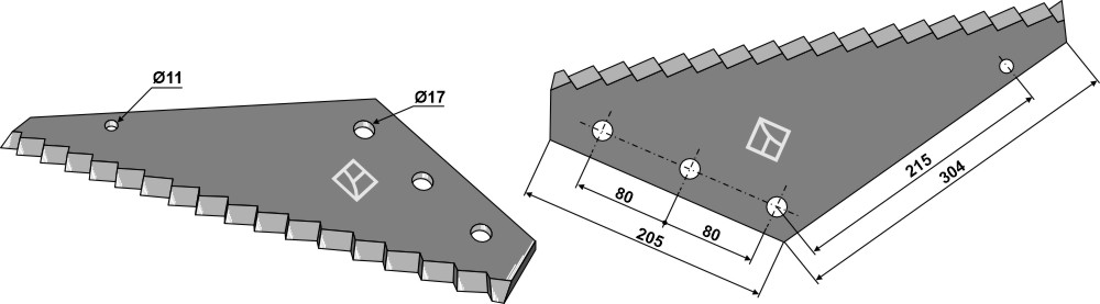 Futtermischwagenmesser