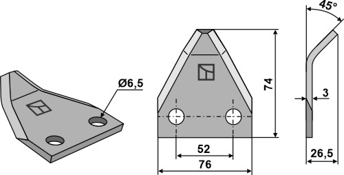 Futtermischwagenmesser