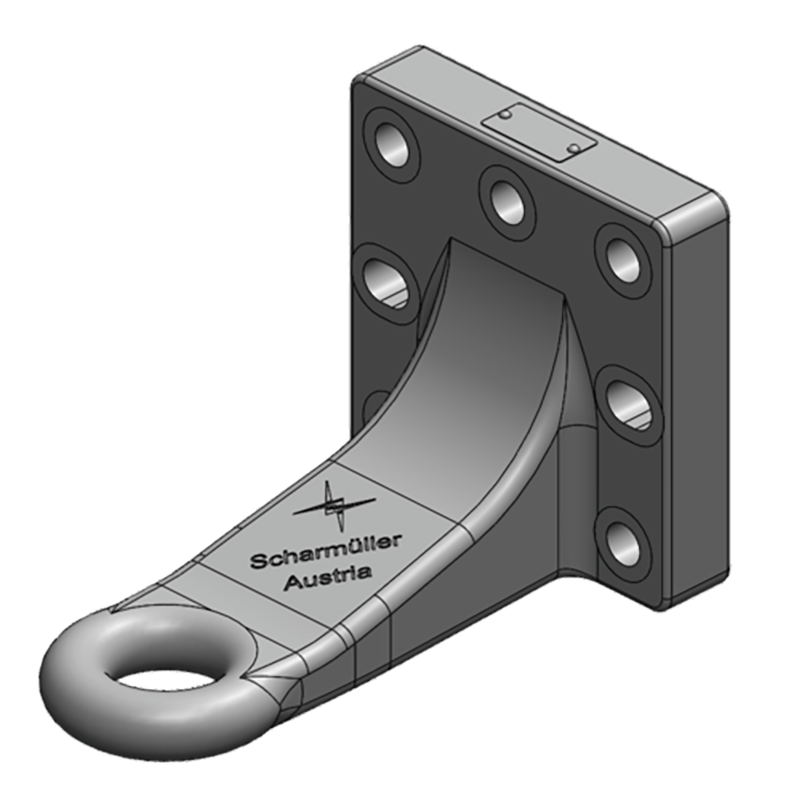 Anhängetechnik Scharmüller Zugöse Flansch #00.654.45.0-A02