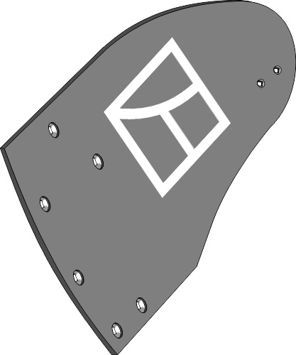 32.0146 Pflugteil Streichblech-Hinterteil BU10B L - links (3440737) passend für Lemken