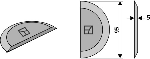 Futtermischwagenmesser zum Anschweißen