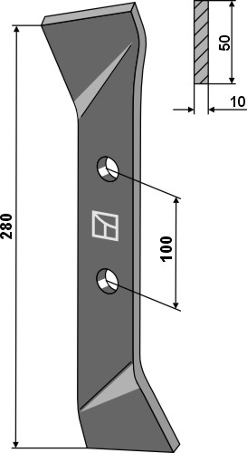 Messer 280mm |ind-305 Industriehof Scherenbostel | Messer 280mm (ind-305)