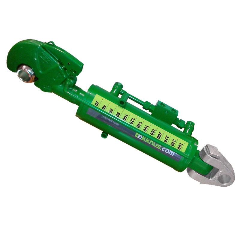 Der Oberlenker in john Deere-grün Kategorie 3 mit CBM-Fanghaken Hydraulischer Oberlenker für John Deere
