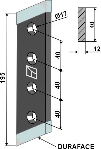 Schraubzinken DURAFACE - rechts |69-10-026r Industriehof Scherenbostel | Schraubzinken DURAFACE - rechts (69-10-026r)