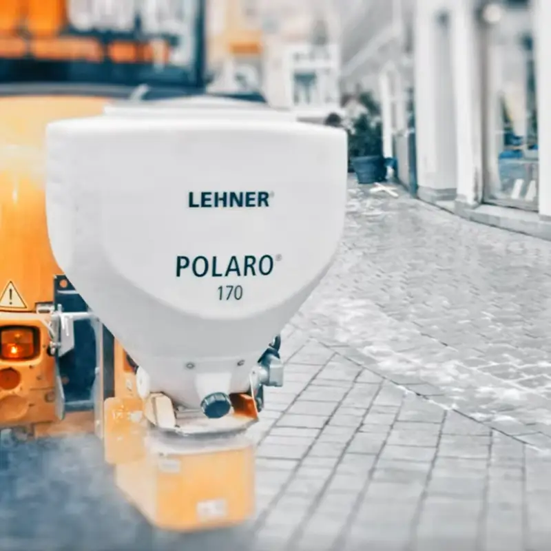 POLARO Salzstreuer 12 Volt von LEHNER LEHNER POLARO Salzstreuer 12 Volt für Gehwege und Betriebsgelände