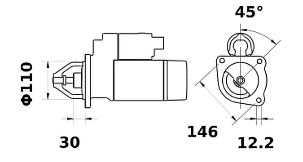 Mahle 12 V Anlasser 4,2 kW (IS1434) bild_2