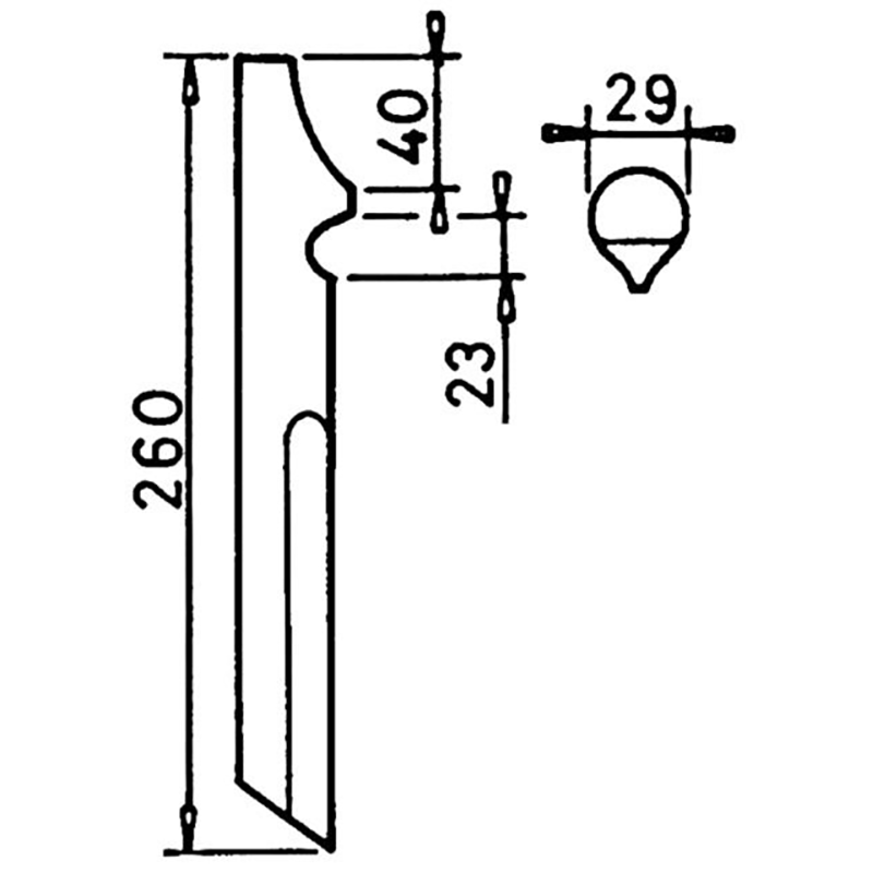 Kreiseleggenzinken Rh107 L260 Krone