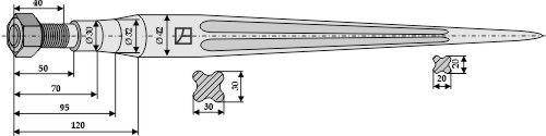 Frontladerzinken 1100mm