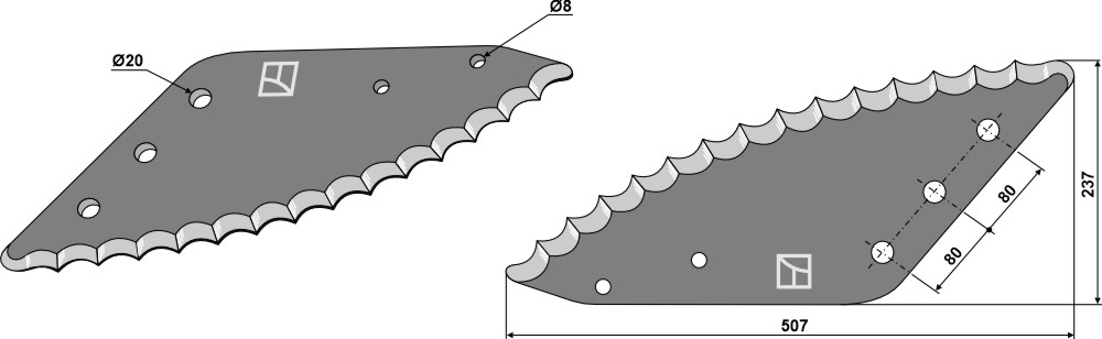 Futtermischwagenmesser