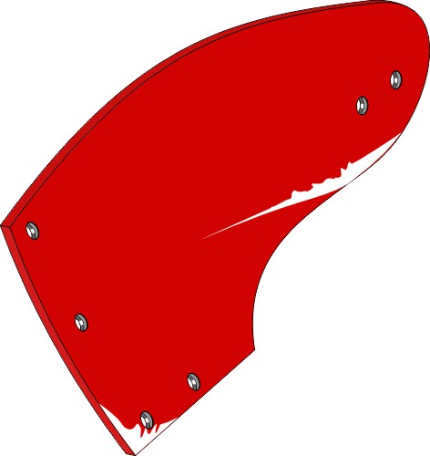 38.0018 Pflugteil Streichblech-Hinterteil - links (PK4.002.02) passend für Vogel und Noot