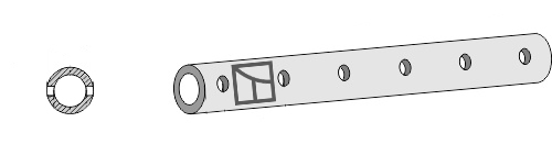 Zinkenträgerrohr - 980 - 6