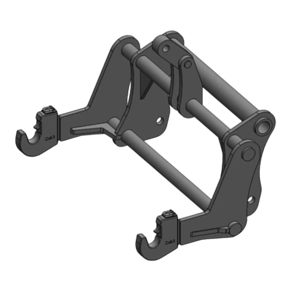 Adapterrahmen Manitou auf 3-Punkt KAT 3 – Adapteransicht 1