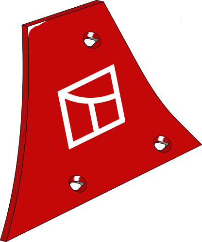 38.0102 Pflugteil Streichblech-Vorderteil - links (PR9.002.05) passend für Vogel und Noot