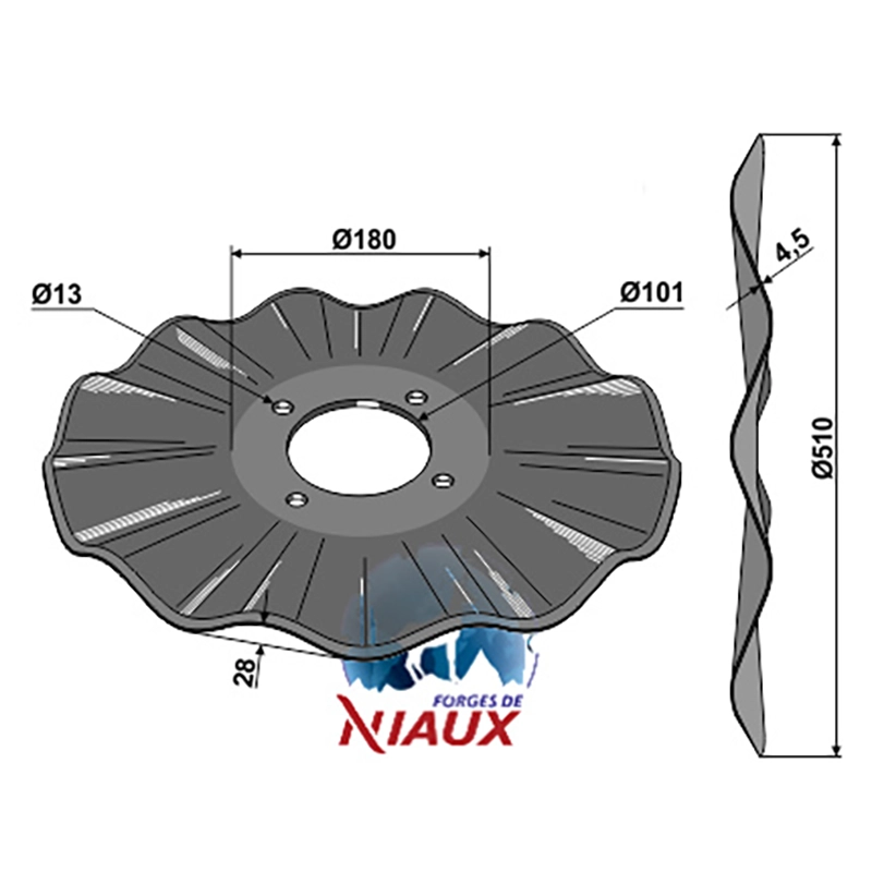 Landwirtschaft Bodenbearbeitung Scheibeneggen Scheibe gewellt Salford Landwirtschaft Bodenbearbeitung Scheibeneggen Scheibe gewellt Salford
