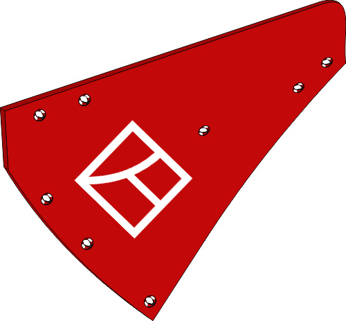 38.0124 Pflugteil Streichblech-Hinterteil - links (PR1.002.01) 38.0124 Pflugteil Streichblech-Hinterteil - links (PR1.002.01) passend für Vogel und Noot
