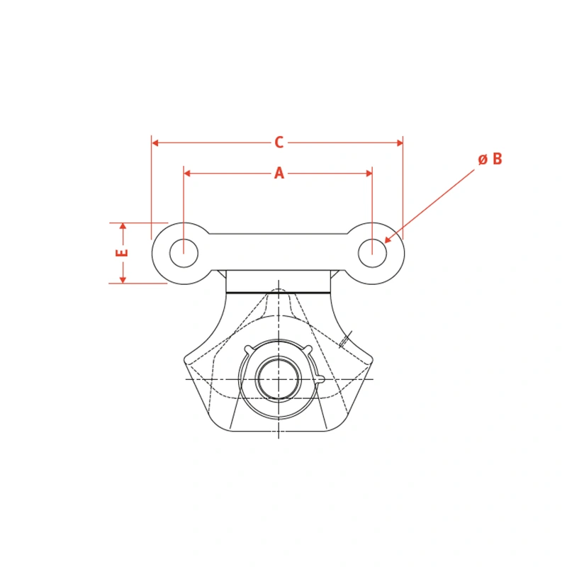 Anhängekupplung Walterscheid KU835 für IHC Zugmaul CRAMER IHC A-Familie und B-Familie