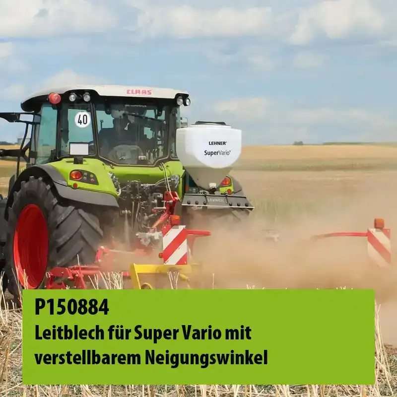Verwendung bei Zwischenfruchtaussaat mit montiertem Leitblech LEHNER 12 Volt-Streuer für Zwischenfrüchte und Grassaaten
