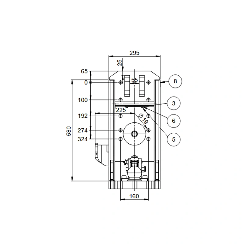Anhängebock mit 255mm Schlittenweite mit K80 für CASE D-Familie 1255 1455 Anhängebock 00.108.81.5-A02 mit K80 CASE D-Familie