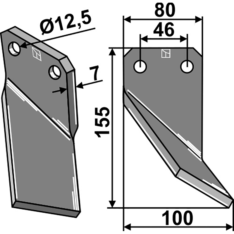 Forigo-Roteritalia G2596010 Rotorzinken, rechte Ausführung IHOF FRG-06R