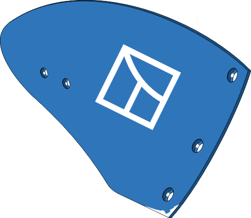 44.0036 Pflugteil Streichblech-Hinterteil UNK336R - rechts passend für Frost