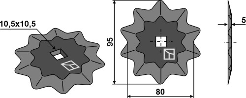 Futtermischwagenmesser - Hartmetallbeschichtet