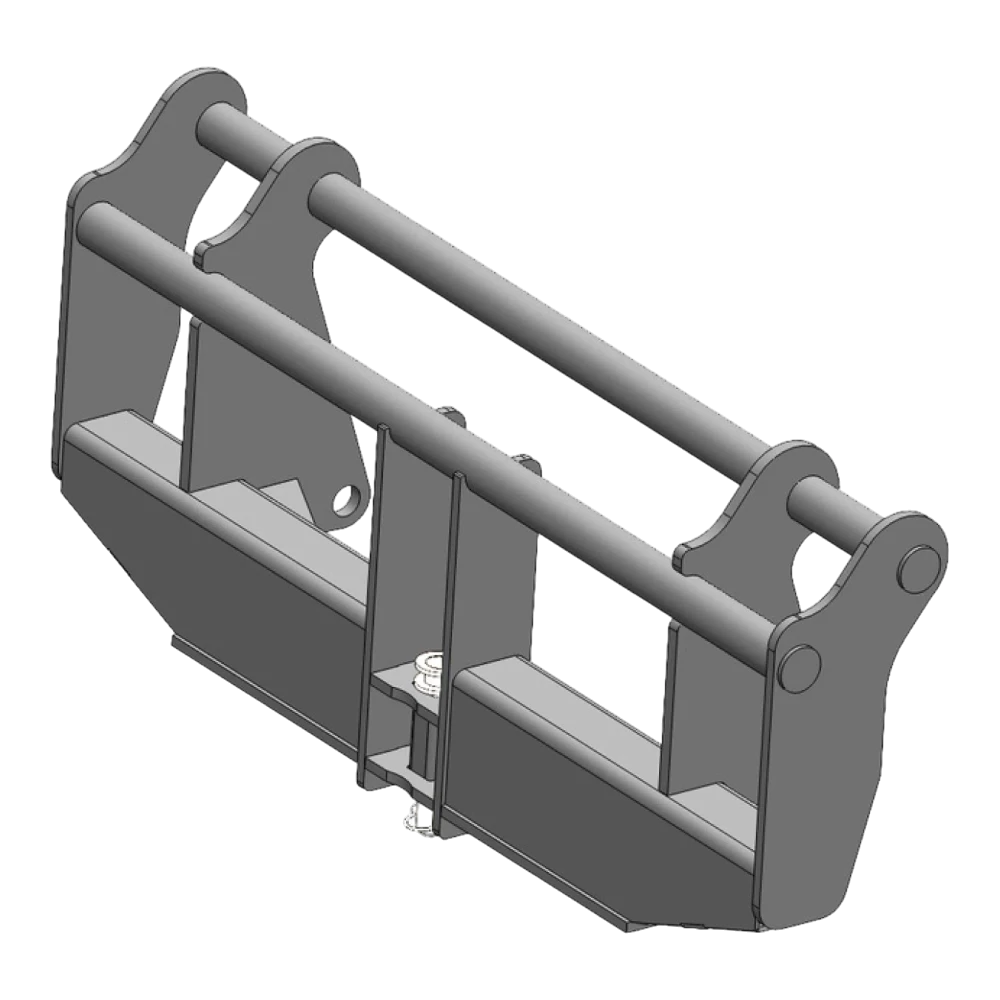 Adapterrahmen Mailleux auf Merlo ZM2 – Adapteransicht 1