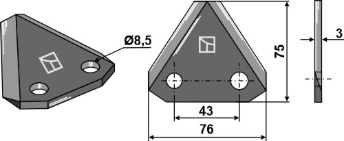 Futtermischwagenmesser