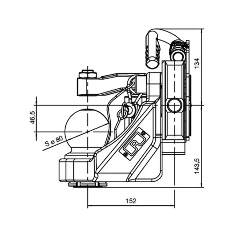 K80 Kugeleinsatz 330mm Deutz Fendt, Fiatagri New Holland Valmet K80 Kugeleinsatz 330mm Deutz Fendt, Fiatagri New Holland Valmet