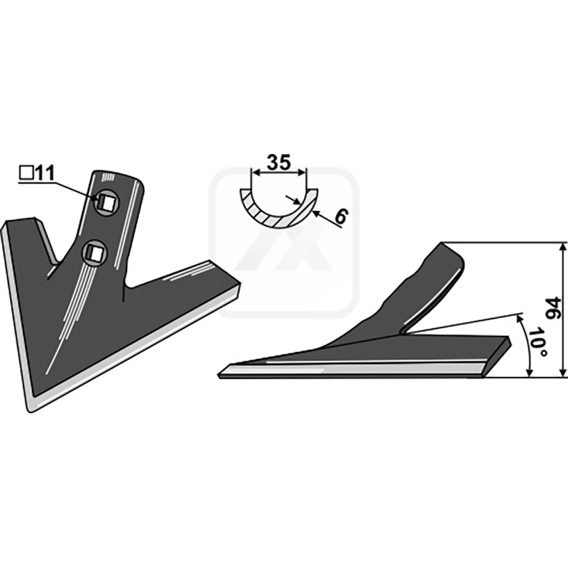 Landwirtschaft Bodenbearbeitung Grubber Schare & Leitbleche Gänsefussschar Landwirtschaft Bodenbearbeitung Grubber Schare & Leitbleche Gänsefussschar