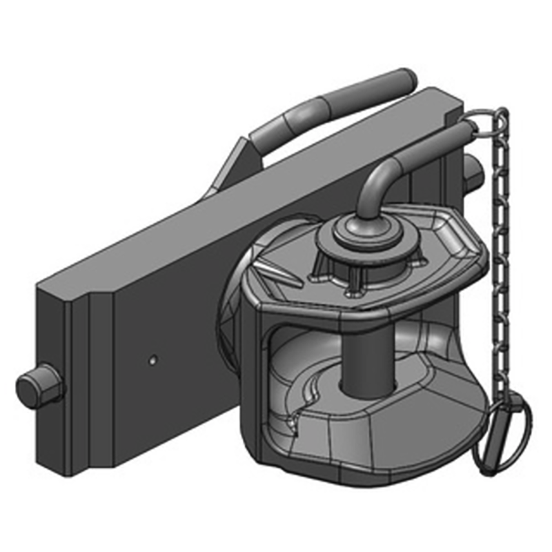 Traktorentechnik Anhängetechnik Scharmüller Zugmaul Standard mit Adapterplatte #03.2935.01-A02