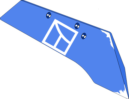 37.0031 Pflugteil Schnabelschar SSP294O - rechts (2707.01.01) passend für Rabe
