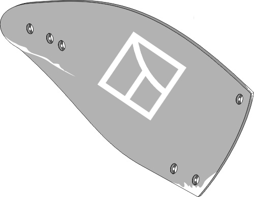 48.0014 Pflugteil Streichblech-Hinterteil - rechts (85239) image zeichnung P135409