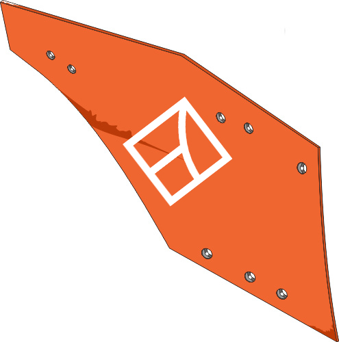 39.0049 Pflugteil Streichblech einteilig - rechts (30.22.354D) 39.0049 Pflugteil Streichblech einteilig - rechts (30.22.354D) passend für Naud