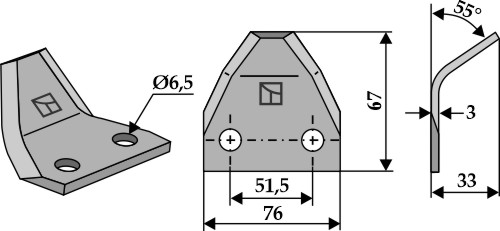 Futtermischwagenmesser
