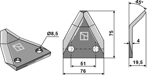 Futtermischwagenmesser