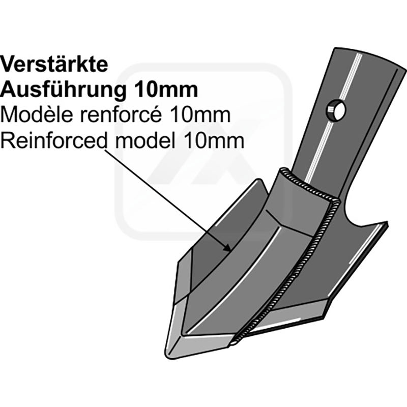 Landwirtschaft Bodenbearbeitung Grubber Schare & Leitbleche Schnell-Wechsel-Schar - 100mm Bourgault|Kverneland Grubber Schare & Leitbleche Schnell-Wechsel-Schar - 100mm Bourgault|Kverneland