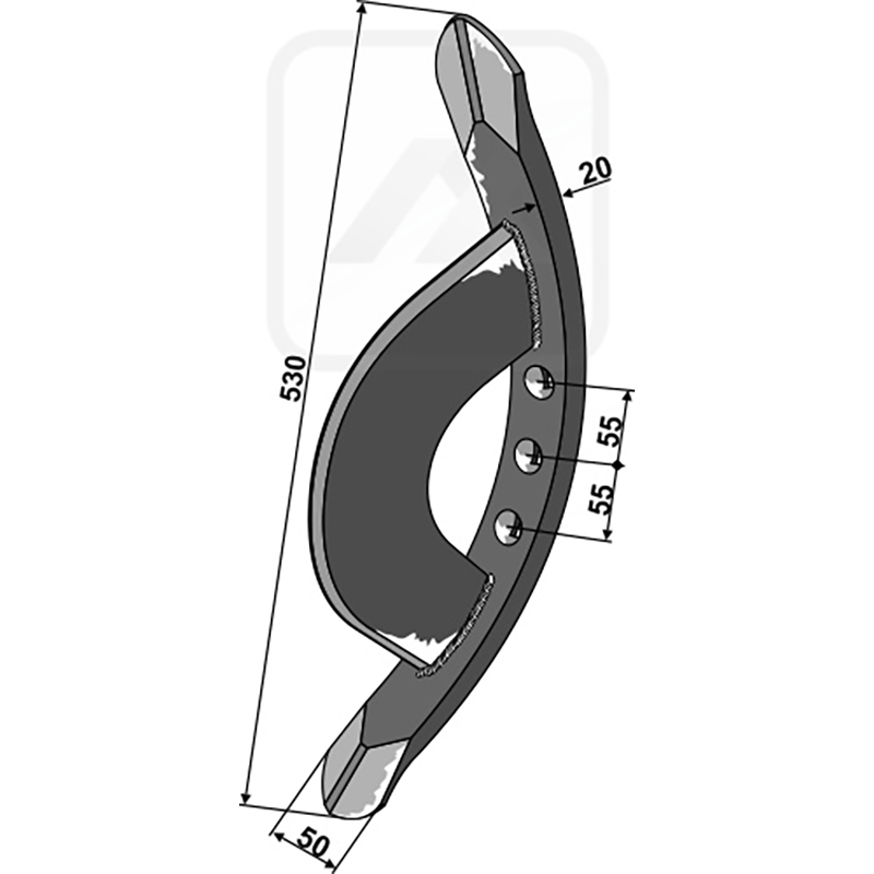 Landwirtschaft Bodenbearbeitung Grubber Schare & Leitbleche Vorschar - 530 Väderstad Landwirtschaft Bodenbearbeitung Grubber Schare & Leitbleche Vorschar - 530 Väderstad