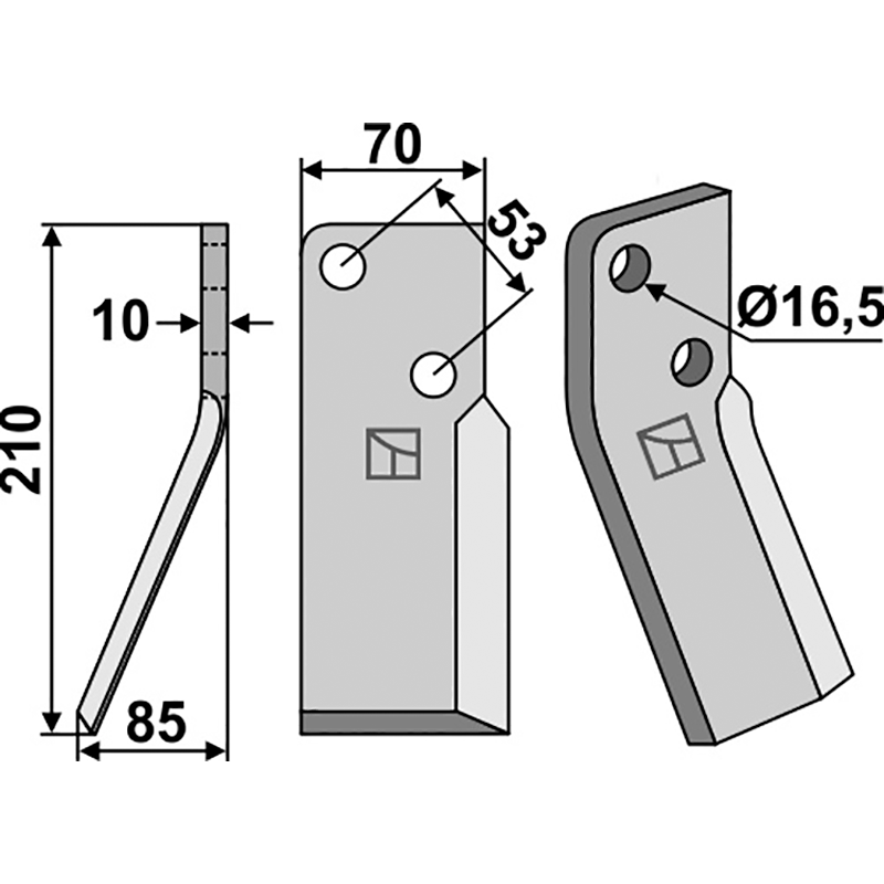 Massano Rotorzinken, linke Ausführung IHOF MSA-03L