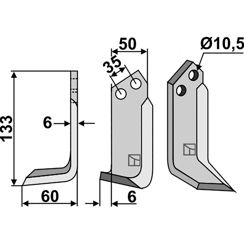Breviglieri|M.E.A.A.T.|Mearelli 8300043|2149 Fräsmesser, linke Ausführung IHOF BRE-13L