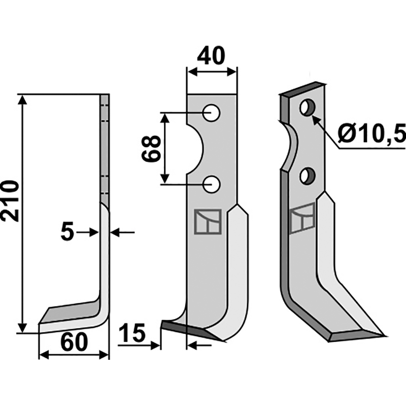 Benassi RL303-304 - 6CM0116 Fräsmesser, linke Ausführung IHOF BEN-27L