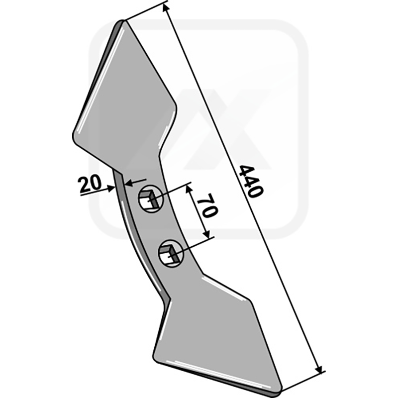 Landwirtschaft Bodenbearbeitung Grubber Schare & Leitbleche Doppelherzschar 70 