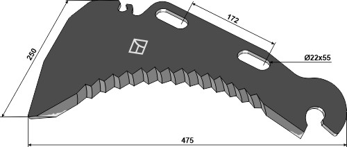 Ladewagenmesser 475mm