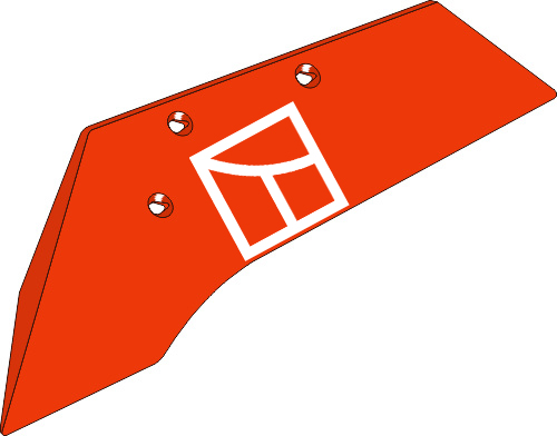 43.0070 Pflugteil Schnabelschar N152L - links (200615) 43.0070 Pflugteil Schnabelschar N152L - links (200615) passend für Niemeyer