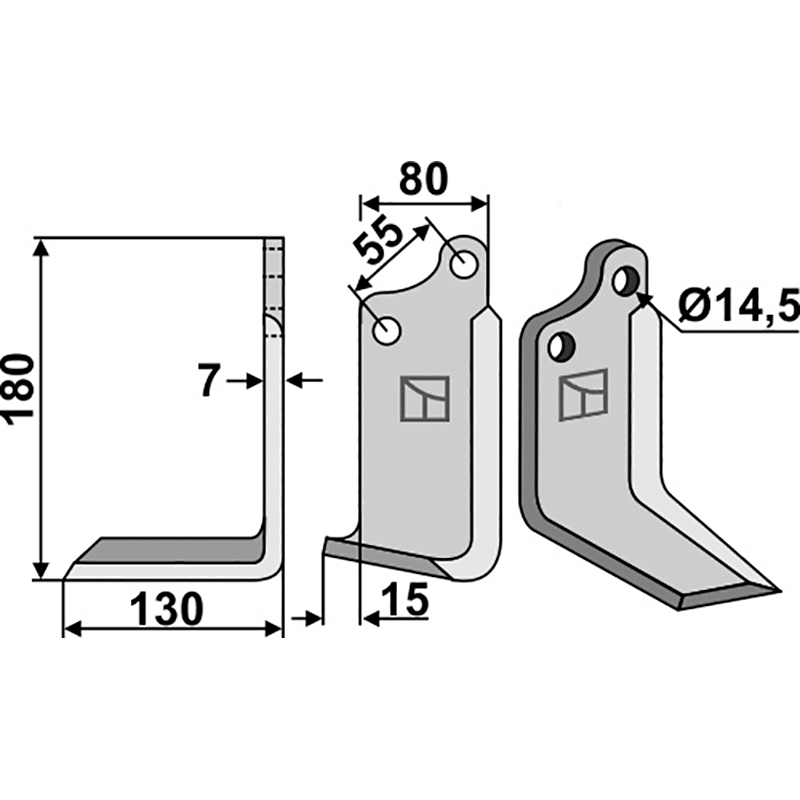 SIM-06L Fräsmesser, linke Ausführung Sicma (Miglianico) 4818224 Fräsmesser, linke Ausführung IHOF SIM-06L