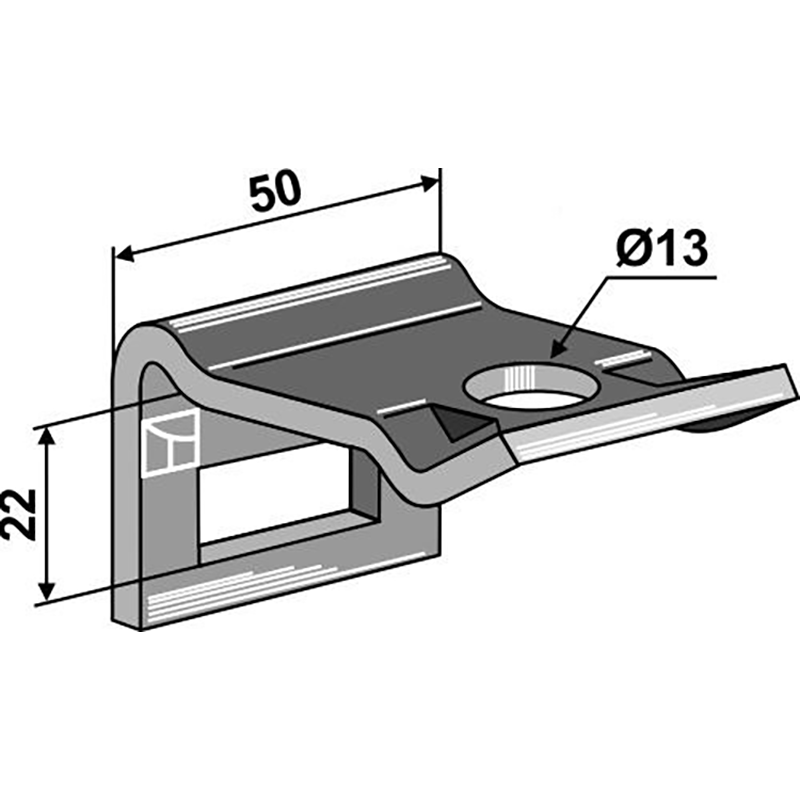 Landwirtschaft Bodenbearbeitung Grubber Schare & Leitbleche Halter für Zinken 32 x 10 Landwirtschaft Bodenbearbeitung Grubber Schare & Leitbleche Halter für Zinken 32 x 10