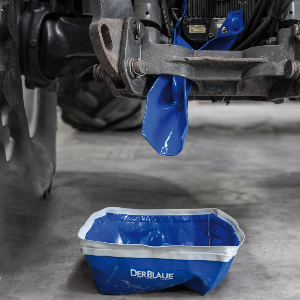 DERBLAUE Flüssigkeits-Auffangwanne 12001 img_4 DERBLAUE Flüssigkeits Auffangwanne mit Auffangrutsche