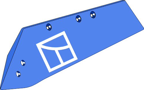 37.0118 Pflugteil Wechselspitzenschar SSP332OSL - links (2708.27.02) passend für Rabe