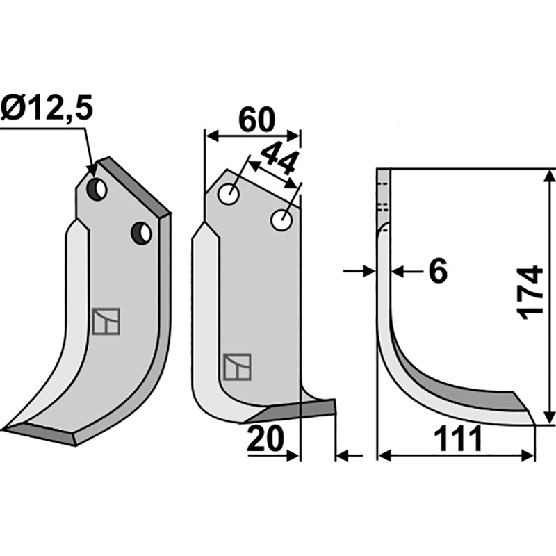 Celli 522600 Fräsmesser, rechte Ausführung IHOF CEL-13R