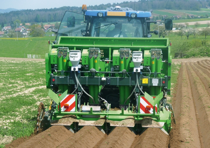 LEHNER AgroDos® 12 (4-Reiher mechanisch) Streuer LEHNER AgroDos® 12 (4-Reiher mechanisch)